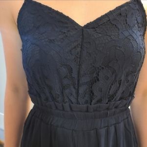 Womens Navy Blue Jumpsuit